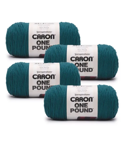 Caron One Pound Yarn, Medium 4 / 16 Oz / 453.6 G Deep Violet 