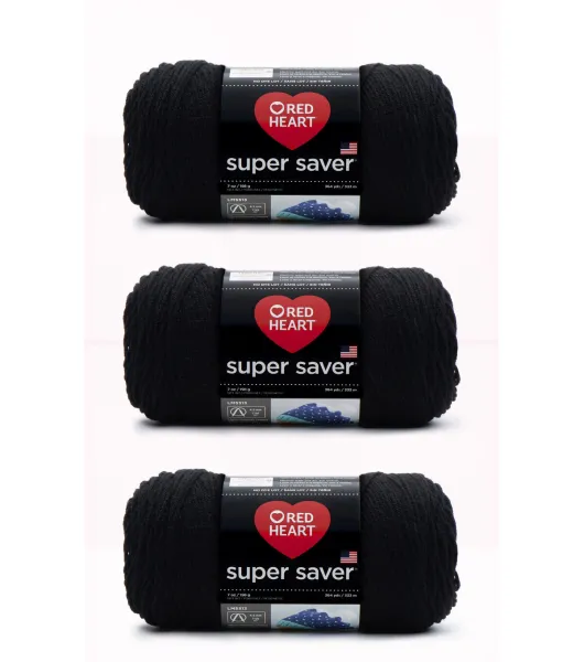 Red Heart Multipack of 6 Black With Love Yarn 