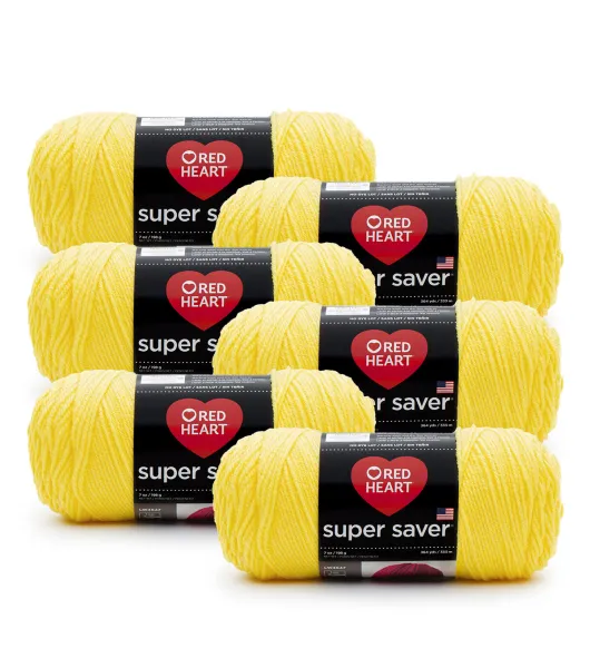 Bright Yellow Yarn, Crochet Yarn, Knitting Yarn, Acrylic Yarn, Medium yarn
