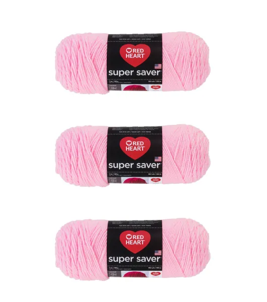 Red Heart Super Saver Yarn - Perfect Pink