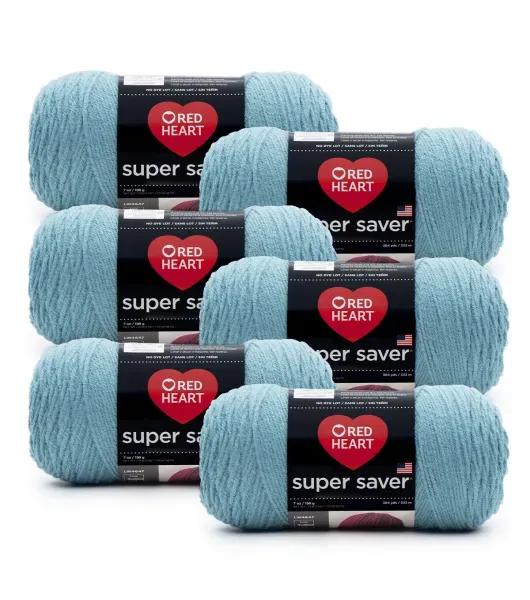 Red Heart Multipack of 6 Deep Blues With Love Yarn 