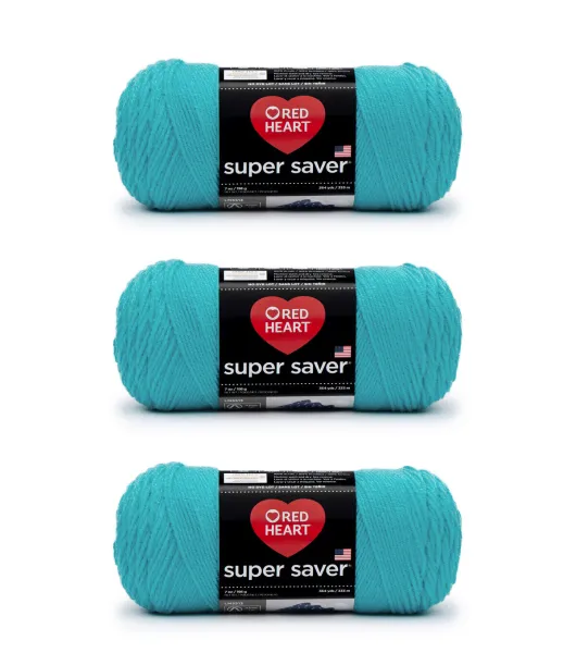Pack of 4) Red Heart Super Saver Yarn-Soft White