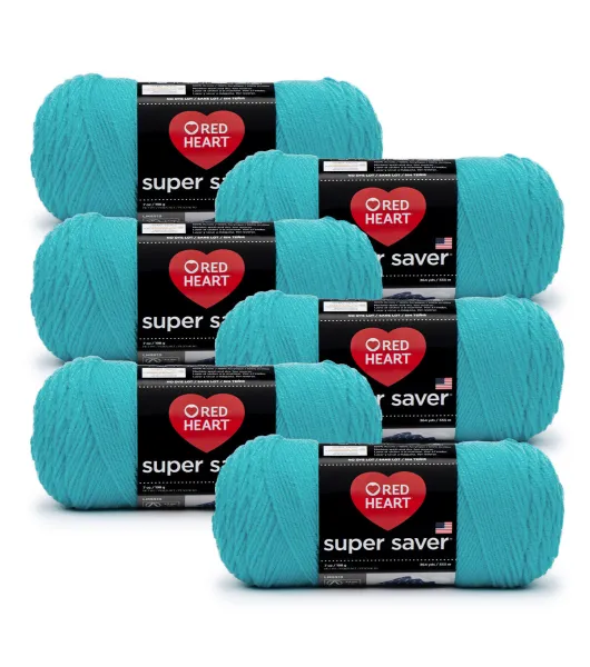 Minty Red Heart Super Saver Yarn