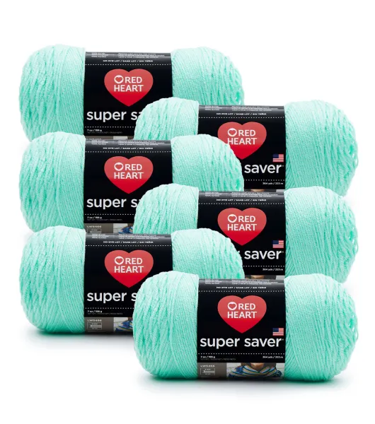 Red Heart With Love - Yarn, sage. Colour: multi-color