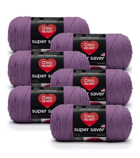 Red Heart Purple Super Saver Ombre Yarn (4 - Medium), Free Shipping at Yarn  Canada