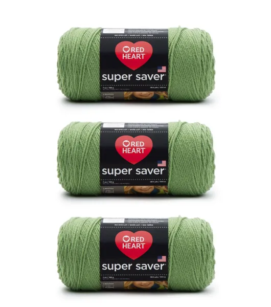 Red Heart Super Saver Yarn - Green Tones