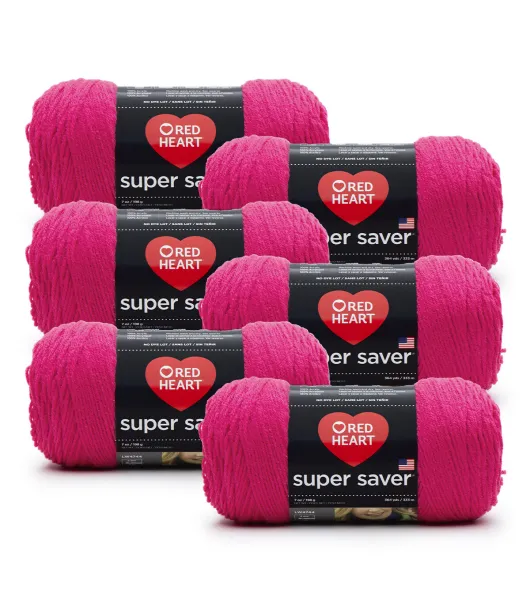 Red Heart Super Saver 6pk Worsted Weight Yarn by Red Heart | Joann x Ribblr