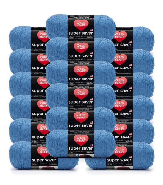  Bulk Buy - Red Heart Super Saver Country Blue Yarn - 4