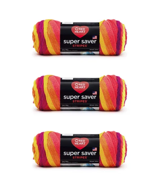 Red Heart Super Saver Stripes Clearance Yarn by Red Heart | Joann x Ribblr