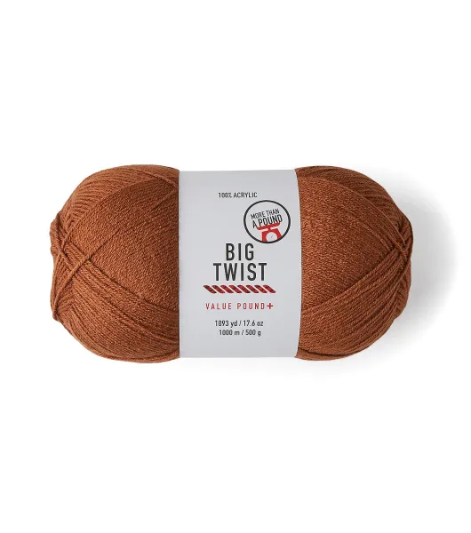 Medium Weight Acrylic Value Pound Plus Yarn by Big Twist by Big Twist