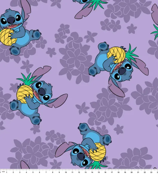 Lilo And Stitch Pineapple Fleece Fabric by Joann Joann x Ribblr