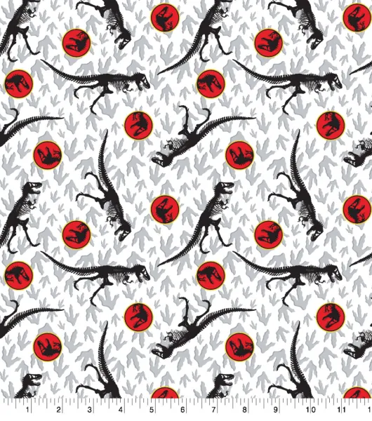 Jurassic Park T Rex Cotton Fabric by Joann Joann x Ribblr