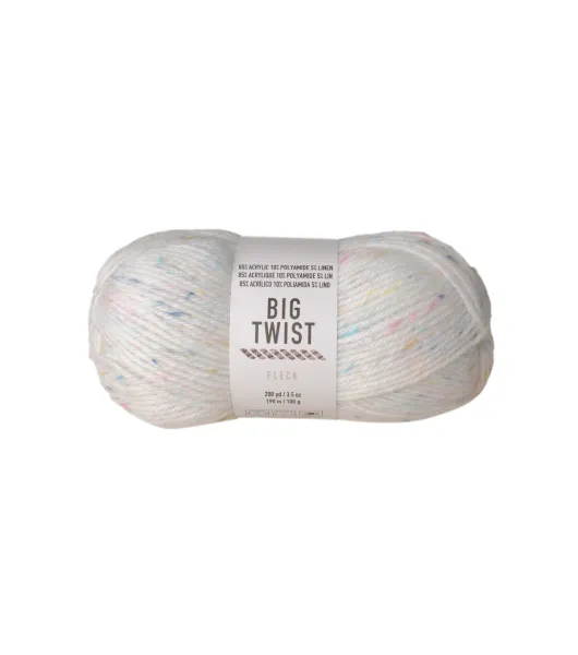 Big Twist 2oz Medium Weight Cotton Blend 107yd Yarn - White - Big Twist Yarn - Yarn & Needlecrafts