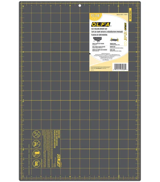 Olfa 35x70 Gridded Cutting Mats with Clips