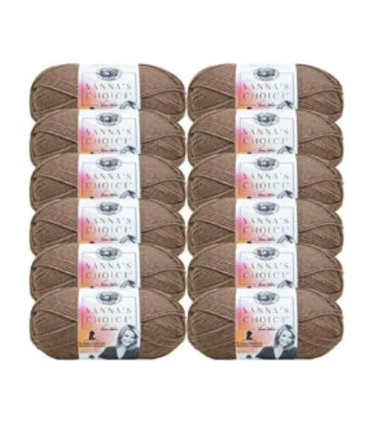 Lion Brand 12 Bundle Medium Weight Vanna's Choice Acrylic Yarn by