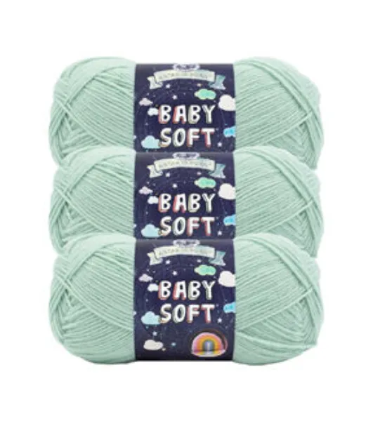 Lion Brand Baby Soft Yarn-Sweet Pea 5 oz