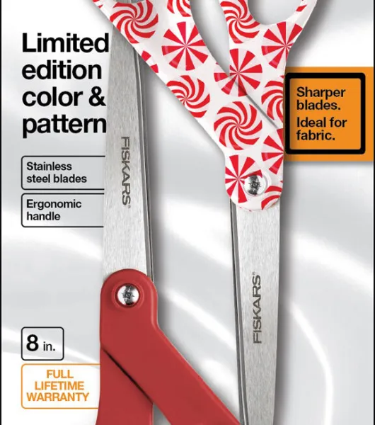 Fiskars 8 Right Handed Scissors - Limited Edition Pattern