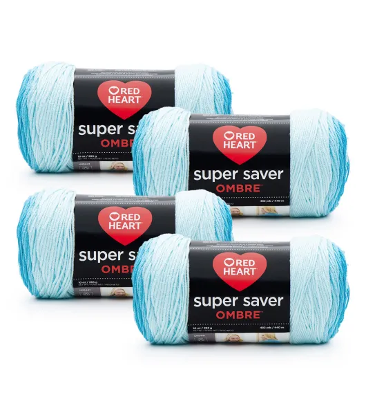 Red Heart Super Saver Ombre Yarn 4 Pack by Red Heart