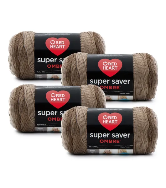 Red Heart Super Saver Ombre Yarn 12 Pack by Red Heart