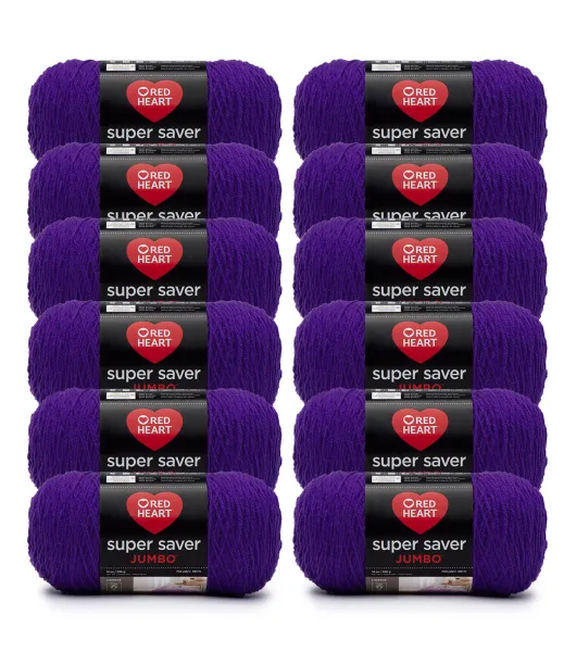 RED HEART Super Saver Yarn, Cherry Red Solid - Cherry Red Solids