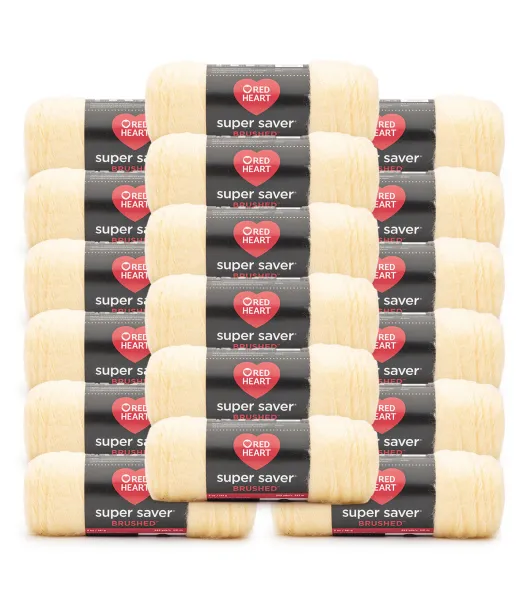 Red Heart 18pk Worsted Acrylic Super Saver Brushed Yarn by Red Heart