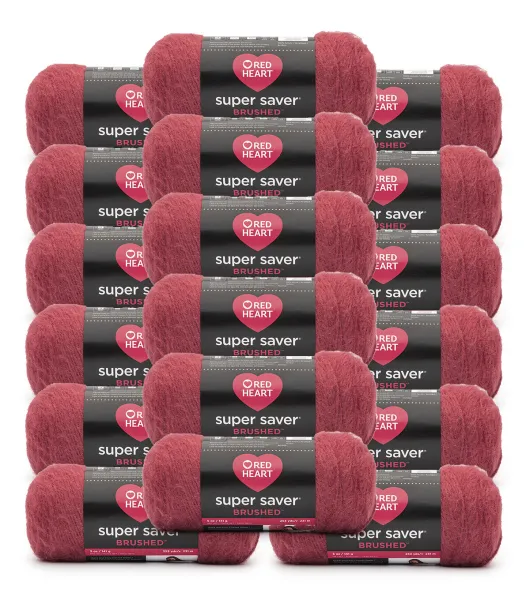 Red Heart Super Saver Brushed Yarn, Soft Mink