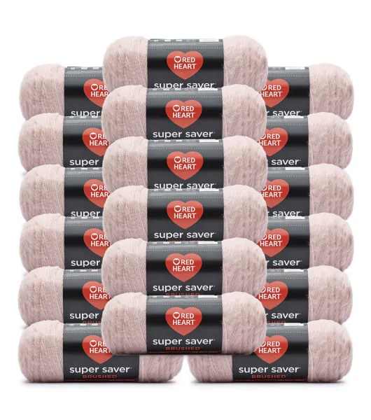 Red Heart 18pk Worsted Acrylic Super Saver Brushed Yarn by Red Heart |  Joann x Ribblr