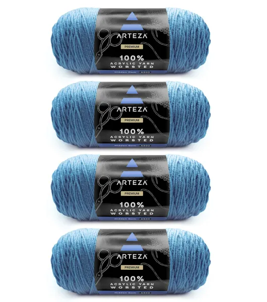 Arteza Premium Worsted Acrylic Yarn 4 Bundle by Arteza | Joann x Ribblr