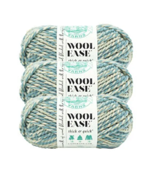 Lion Brand Wool-Ease Thick & Quick Yarn Navy, Acrylic Wool Yarn