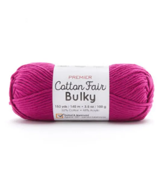 Premier Yarn Cotton Fair Solid Yarn, Lavender