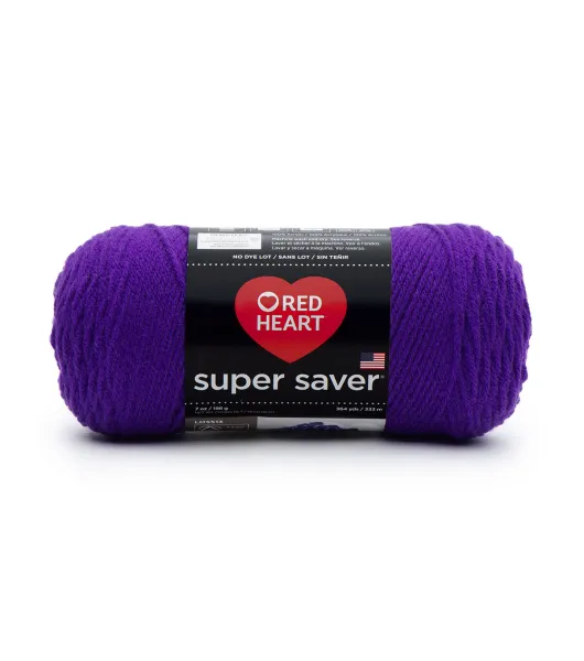 Red Heart Super Saver Yarn-Pretty 'n Pink