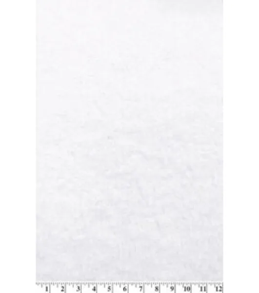 Premium White 100% Cotton Terry Cloth Fabric by the Yard 45 