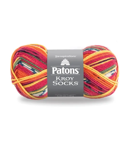 MUSLIN - Patons Kroy Socks Yarn is 1.75oz, 166yds Super Fine Weight (1)  Sock Yarn. A Blend of 75/25% Wool/Nylon (50g