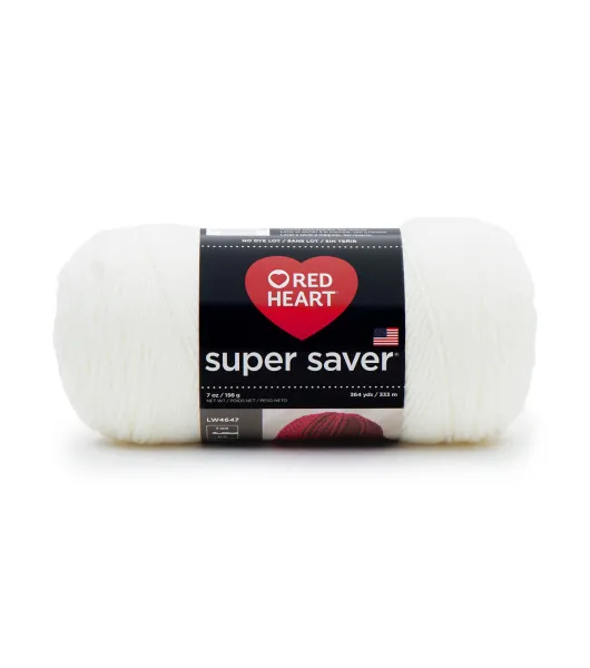 Red Heart Super Saver Yarn - White