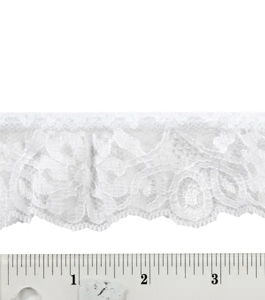 Wrights Daisy Loop Lace 1-5/8X12yd-Black