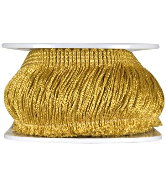 Simplicity Metallic Fringe Trim 2'' Antique Gold