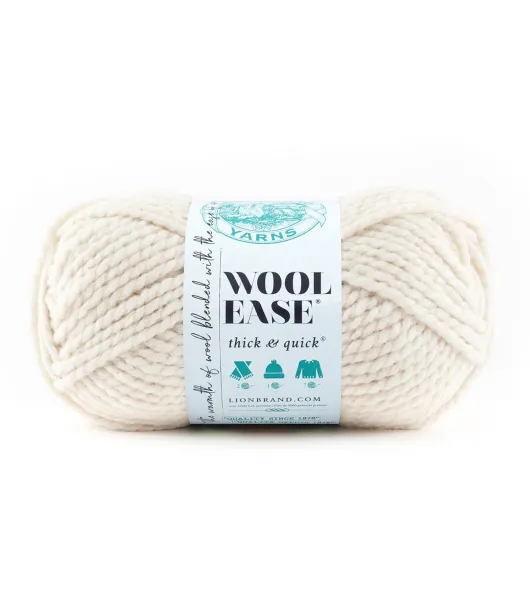 Lion Brand Yarn Wool-Ease Thick & Quick Yarn, Soft India