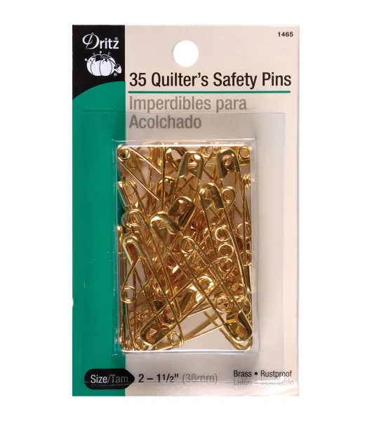 Dritz 1-1/16 Curved Coiless Safety Pins, 50 pc