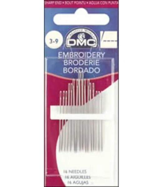 DMC Embroidery Needles 5-10, Hand Embroidery Needles 