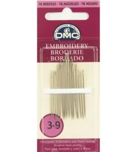 Dritz Embroidery Hand Needles, Size 1/5, 12 PC