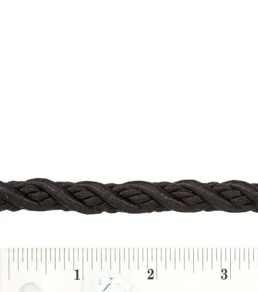 Simplicity Drawstring Cord Trim 0.13'' Black by Simplicity