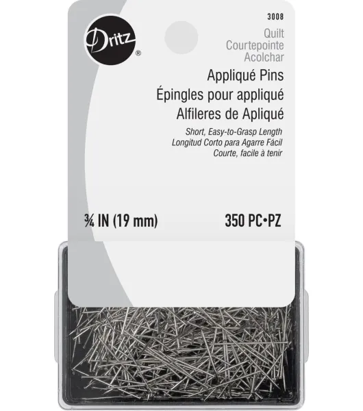 Dritz 1-3/8” Extra-Fine Glass Head Pins, 250 pc, White by Dritz | Joann x  Ribblr