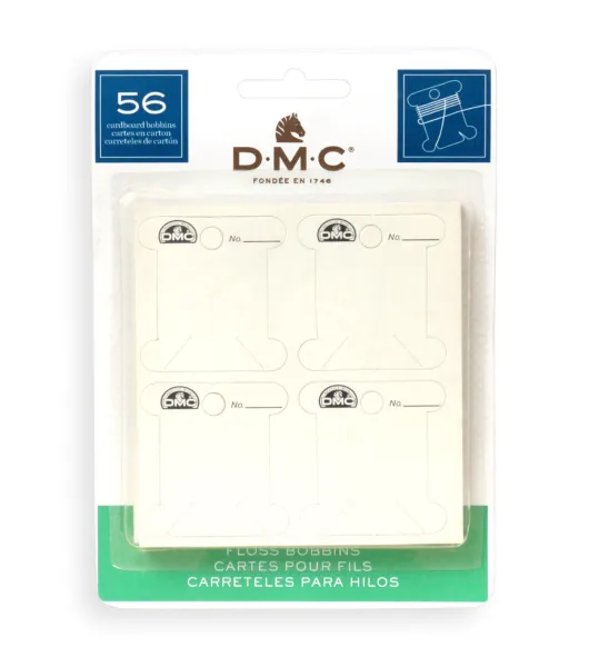 Cardboard Floss Bobbins 56 Pkg by DMC