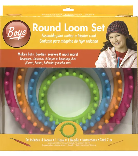 Knitting Board Premium Chunky Yarn Round Loom Set