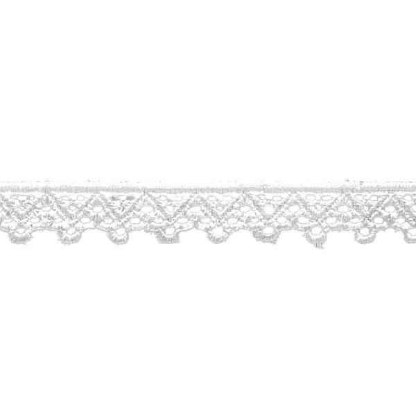 Simplicity Flat Lace Trim White