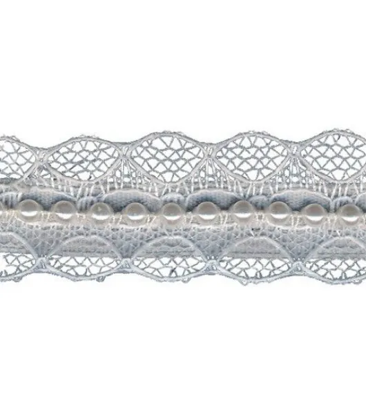 Wrights Flower Venice Lace Trim 0.75'' White