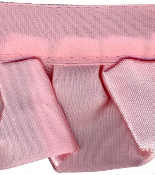 Wrights Ruffled Blanket Binding Trim 1.88'' Pink by Wrights