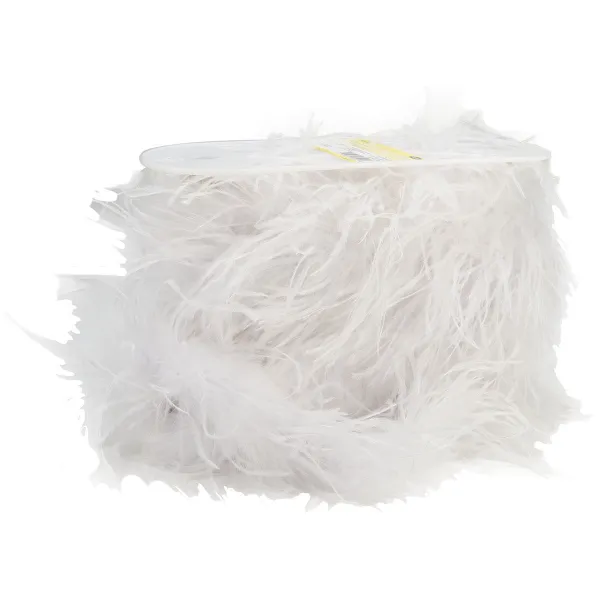 Simplicity Ostrich Feather Boa White by Simplicity