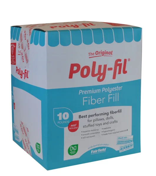 Fairfield 25-Pound Poly-Fil Premium Polyester Fiber White