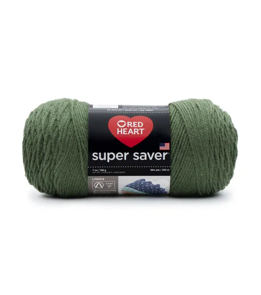 Red Heart Super Saver Yarn - Green Tones